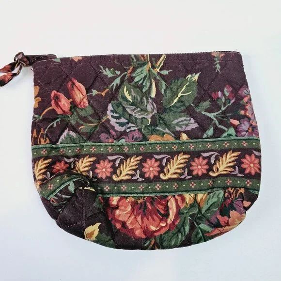 2 Piece Vintage 1993 Vera Bradley Tote Handbag AND Make-up Bag in Wildwood, EUC - Picture 9 of 13